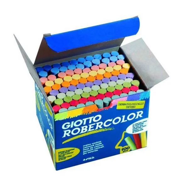 Táblakréta GIOTTO Robercolor színes kerek 100 darabos vegyes Táblakréta GIOTTO Robercolor színes kerek 100 darabos vegyes