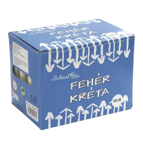 Táblakréta SCHOOL ART fehér kerek 100 darabos Táblakréta SCHOOL ART fehér kerek 100 darabos