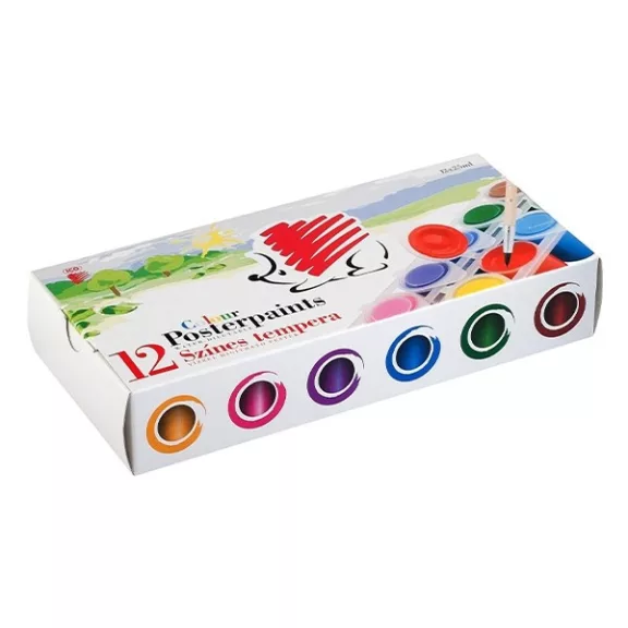 Tempera ICO Süni tégelyes 12 darabos 25 ml Tempera ICO Süni tégelyes 12 darabos 25 ml