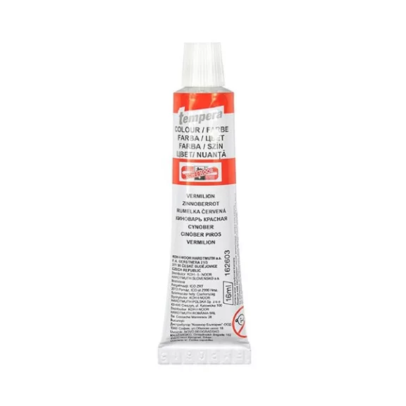 Tempera KOH-I-NOOR 162603 16ml cinóber piros Tempera KOH-I-NOOR 162603 16ml cinóber piros