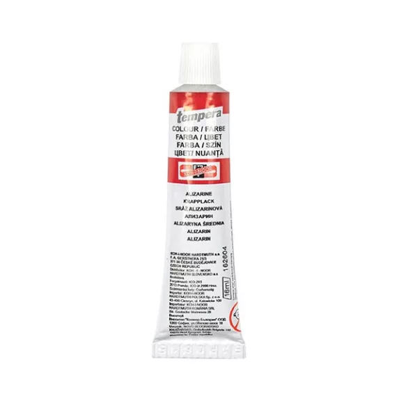 Tempera KOH-I-NOOR 162604 16ml alizarin közép Tempera KOH-I-NOOR 162604 16ml alizarin közép