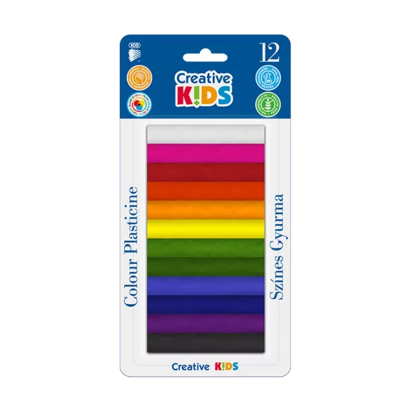 Gyurma ICO Creative Kids színes 165 g 12 darabos Gyurma ICO Creative Kids színes 165 g 12 darabos