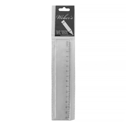 WEBER S Vonalzó WEBER'S 15 cm egyesével csomagolt