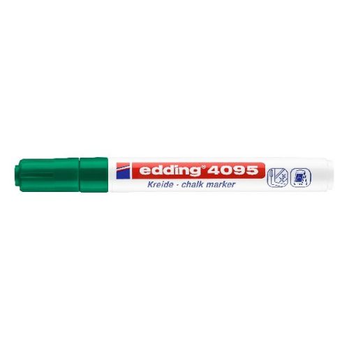 Folyékony kréta EDDING 4095 vágott 2-3 mm zöld
