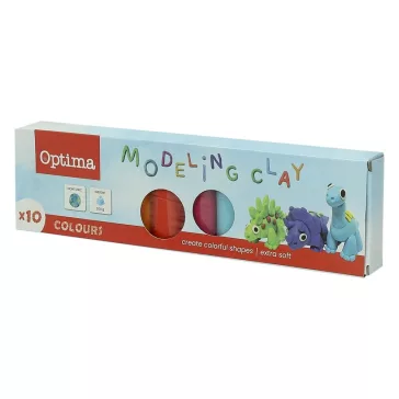 Gyurma OPTIMA színes 200 g 10 darabos