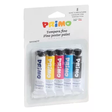Tempera PRIMO vegyes színek 12 ml 5 darabos