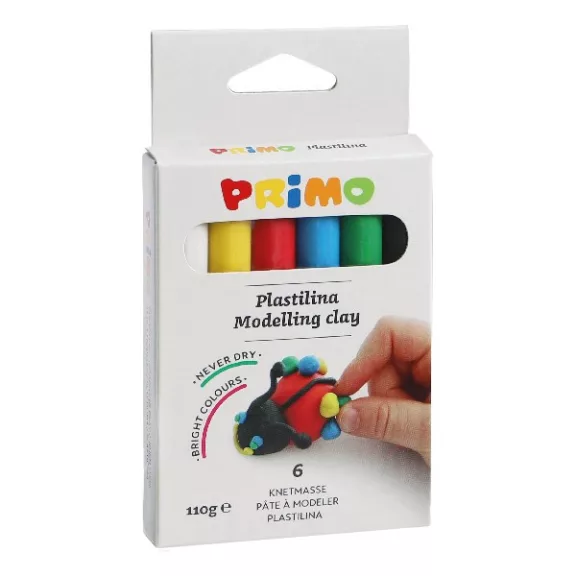 Gyurma PRIMO színes 6 szín/készlet Gyurma PRIMO színes 6 szín/készlet