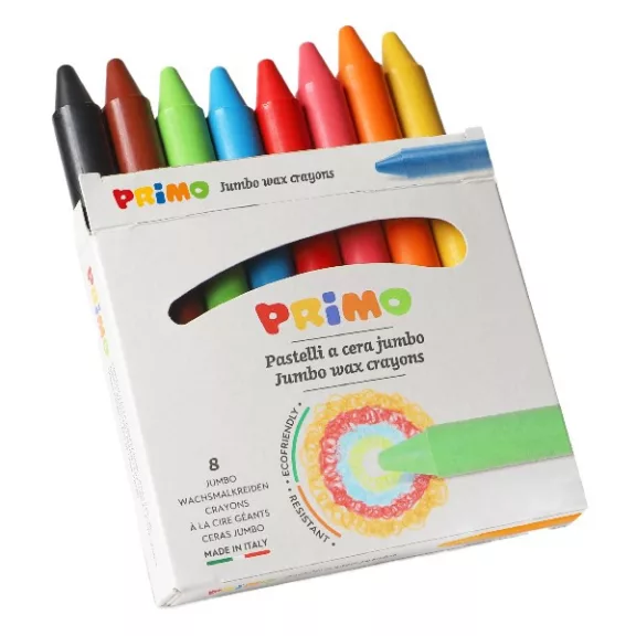 Zsírkréta PRIMO jumbo kerek hegyezett 8 darabos Zsírkréta PRIMO jumbo kerek hegyezett 8 darabos