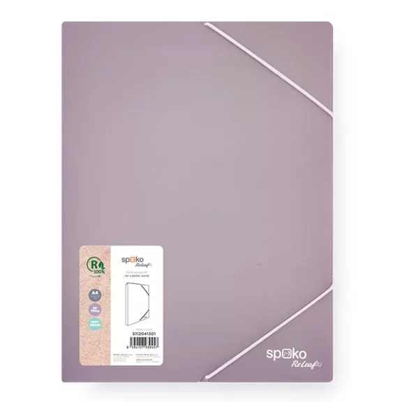 Füzetbox SPOKO ReLeaf PP A/4 30 mm SoftTouch lila Füzetbox SPOKO ReLeaf PP A/4 30 mm SoftTouch lila