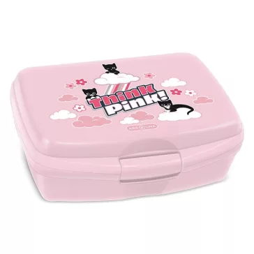 Uzsonnás doboz ARS UNA Think Pink műanyag 165x135x60 mm