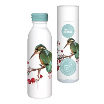   Kulacs duplafalú ARS UNA fém 600 ml Máté Bence-Kingfisher 5534
