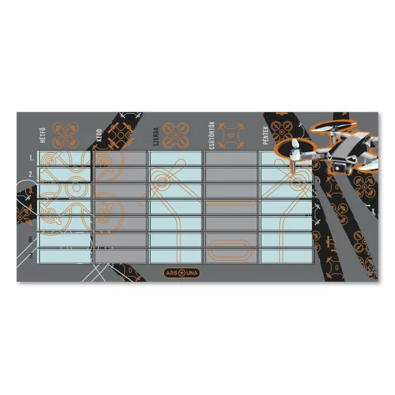 Órarend ARS UNA egylapos kétoldalas Drone X Órarend ARS UNA egylapos kétoldalas Drone X