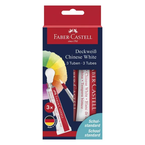 Tempera FABER-CASTELL tubusos 7,5 ml fehér Tempera FABER-CASTELL tubusos 7,5 ml fehér