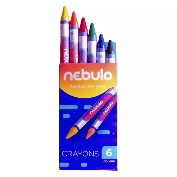 Zsírkréta NEBULO kerek 6 színű Zsírkréta NEBULO kerek 6 színű