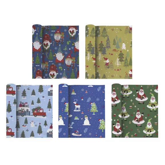 Díszcsomagoló CREATIVE tekercses 70x200 cm 50 tekercs/doboz karácsonyi vegyes mintákkal Kids Díszcsomagoló CREATIVE tekercses 70x200 cm 50 tekercs/doboz karácsonyi vegyes mintákkal Kids