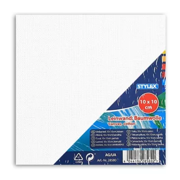 Festővászon STYLEX feszített 10x10 cm
