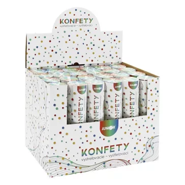 Konfetti ágyú JUNIOR 20 cm metál karika