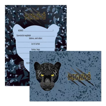 Partimeghívó ARS UNA 10 ív+10 db boríték Black Panther