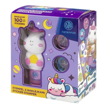   Matrica bélyegző ASTRA FUN 100 újrahasználható matrica Unicorn