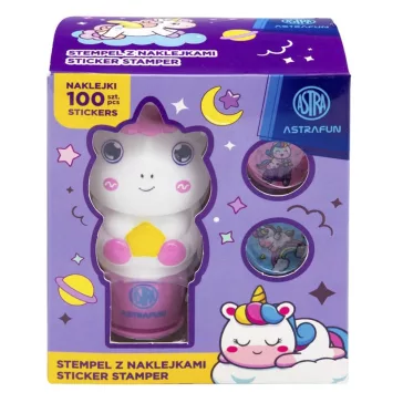   Matrica bélyegző ASTRA FUN 100 újrahasználható matrica Unicorn