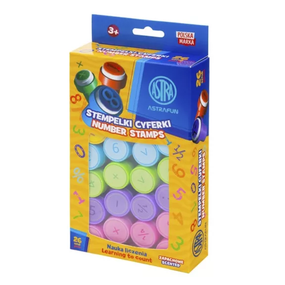 Nyomda ASTRA FUN önfestékező számok és matematikai jelek illatos festékkel 26 darabos Nyomda ASTRA FUN önfestékező számok és matematikai jelek illatos festékkel 26 darabos