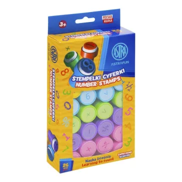  Nyomda ASTRA FUN önfestékező számok és matematikai jelek illatos festékkel 26 darabos