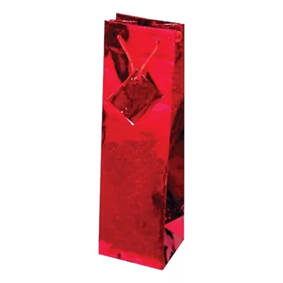 Italtasak CREATIVE Special Hologram 13x36x9 cm egyszínű piros sodort füles Italtasak CREATIVE Special Hologram 13x36x9 cm egyszínű piros sodort füles