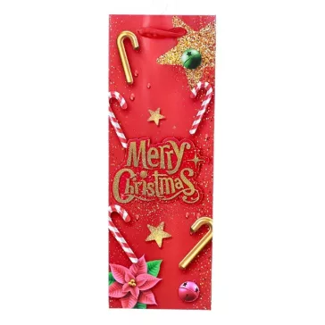   Italtasak CREATIVE 12,8x36x8,2 cm karácsonyi feliratos 3D glitteres zsinórfüles