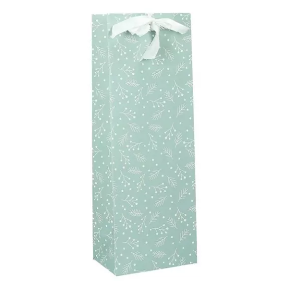 Italtasak CREATIVE Deluxe Plus 13x36x9 cm fagyöngy matt világoszöld sodort füles masnival Italtasak CREATIVE Deluxe Plus 13x36x9 cm fagyöngy matt világoszöld sodort füles masnival