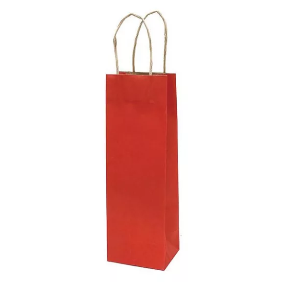 Italtasak CREATIVE Classic Simple 13x36x10 cm kraft egyszínű piros sodort füles Italtasak CREATIVE Classic Simple 13x36x10 cm kraft egyszínű piros sodort füles