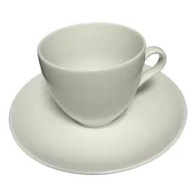 Kávéscsésze + alj ROTBERG Basic fehér 220 ml 6 darabos