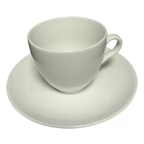 Kávéscsésze + alj ROTBERG Basic fehér 220 ml 6 darabos