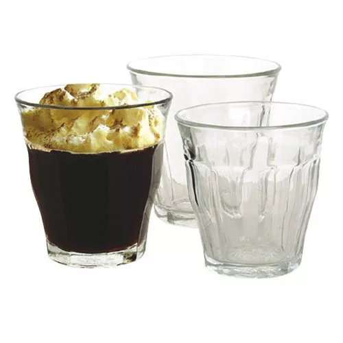 - Kávés pohár készlet RETRO üveg 160 ml 6 darabos