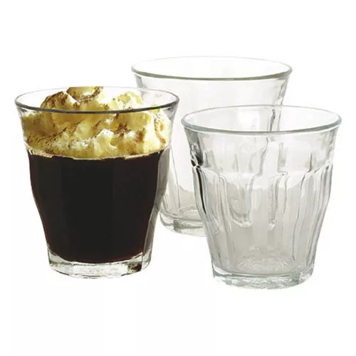 - Kávés pohár készlet RETRO üveg 240 ml 6 darabos