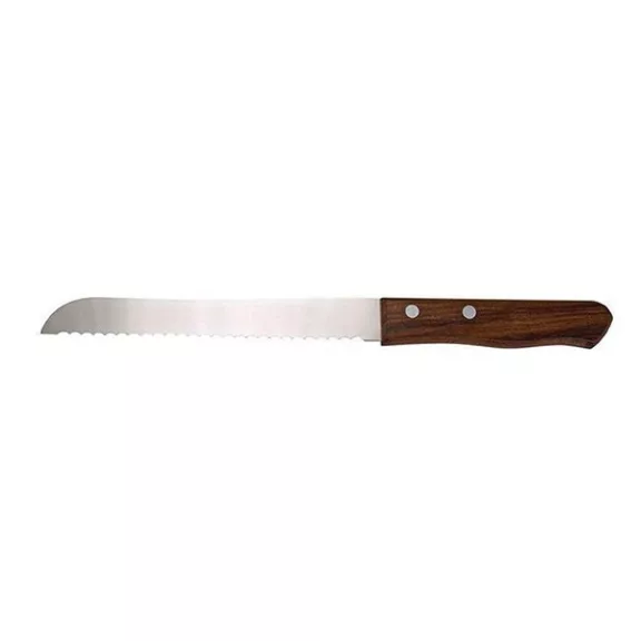 - Kés kenyérvágó fa nyéllel 17cm - Kés kenyérvágó fa nyéllel 17cm