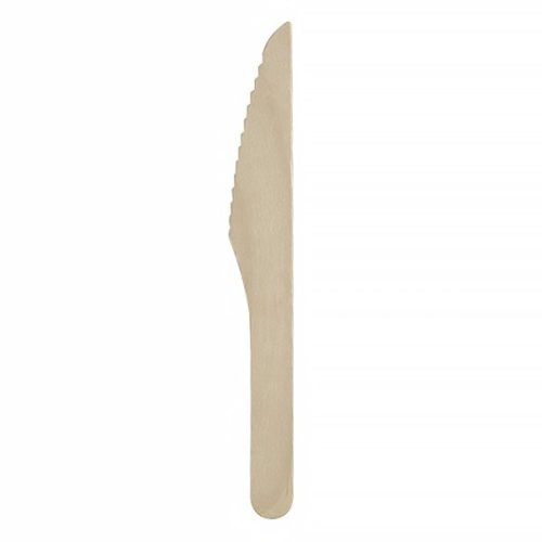 - Kés eldobható fa BIO 16cm 100 darabos