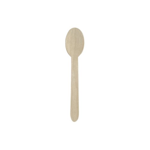 - Evőkanál eldobható fa BIO 16cm 100 darabos