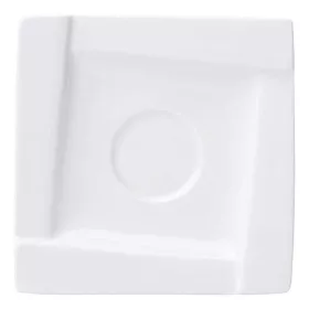 Kávéscsésze alj AMBITION Kubiko fehér 11,5 cm 6 darabos