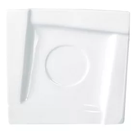 Kávéscsésze alj AMBITION Kubiko fehér 14 cm 6 darabos