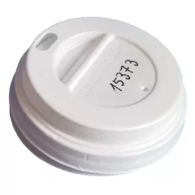   - Műanyag tető ivólyukkal 62mm fehér 1dl papírpohárhoz 100 darabos 14652,14657