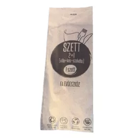   - Evőeszköz készlet lebomló fa 2+1 szett kés+villa+szalvéta