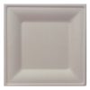 - Szögletes eldobható papírtányér KOMP cukornád lebomló 26x26 cm natúr 50 darabos