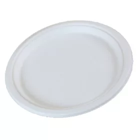   - Papírtányér eldobható KOMP cukornád lebomló 25,4 cm natúr 125 darabos