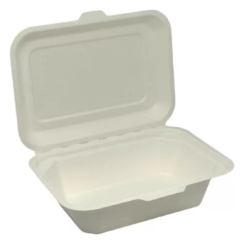 - Papírdoboz eldobható ételes KOMP cukornád lebomló 18,28X13,71x6,85 cm natúr 150 darabos