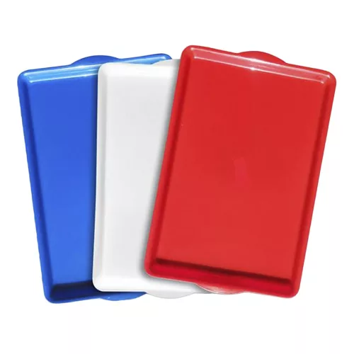 - Tálca szögletes műanyag 43 x 28 cm piros