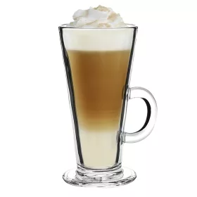 - Pohár készlet latte üveg füllel 260 ml 2 darabos
