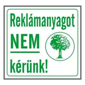   GUNGL DEKOR Matrica Reklámanyagot nem kérünk! fehér "A"