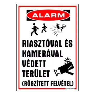   GUNGL DEKOR Matrica Riasztóval és kamerával védett… fehér "C"