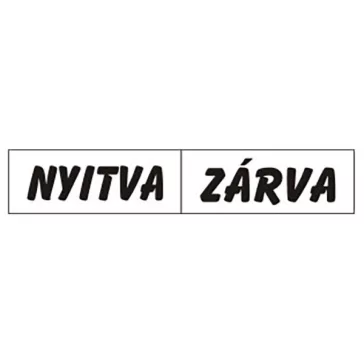 Információs táblák, matricák