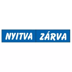 GUNGL DEKOR Piktogram Nyitva-zárva (kétold. tábla) kék